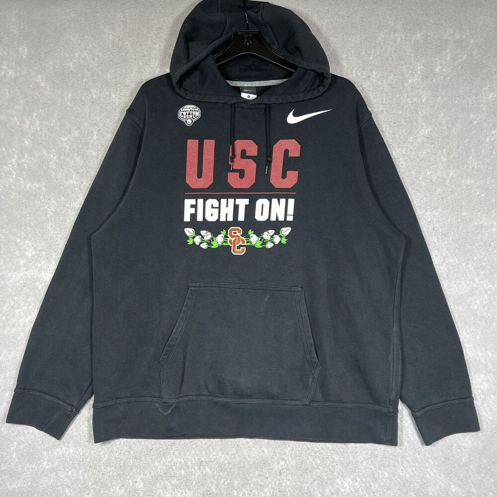 Nike USC Trojans Sweatshirt Men’s XL Black Limited Edition 2017 Cotton Bowl NCAA